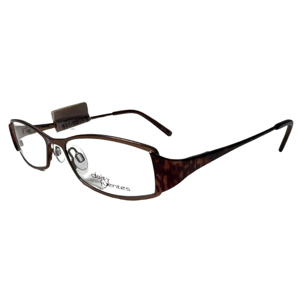 NEW Daisy Fuentes ROSIE 057 GOLD LEOPARD EYEGLASSES GLASSES 50-16-135mm